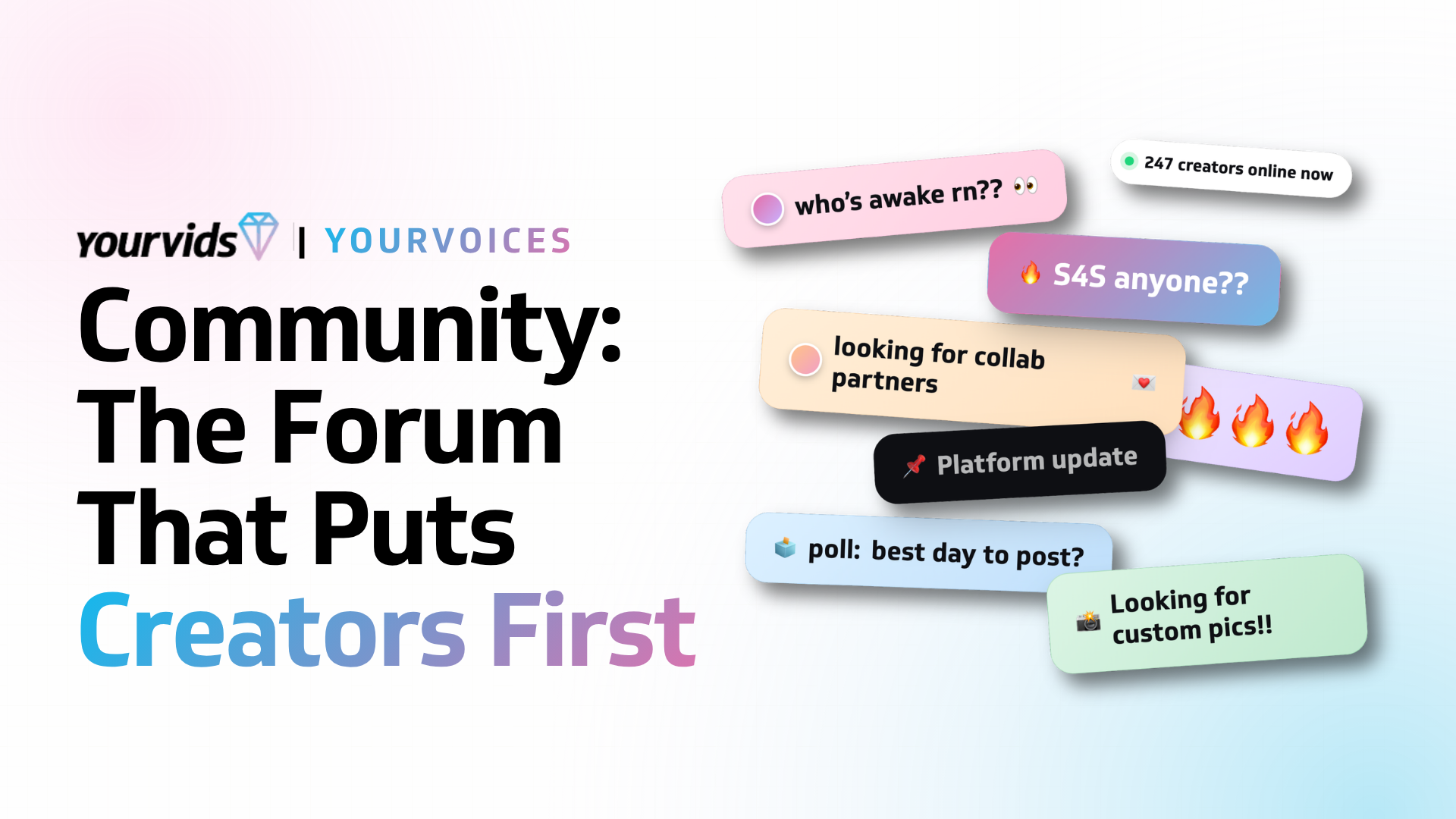 Community: The Forum That Puts Creators First