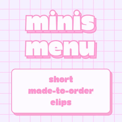 minis menu