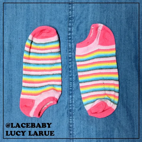 Old Rainbow Anklet Socks