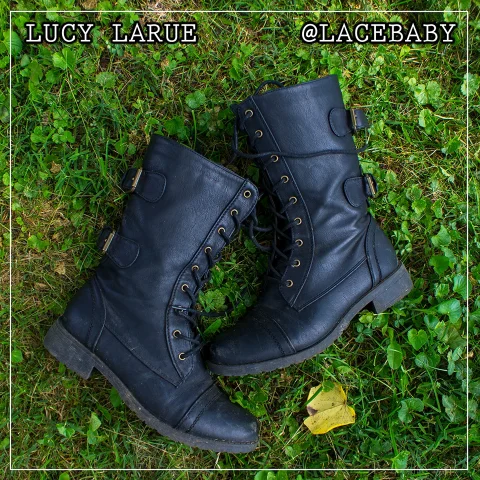 Dirty Old Black Boots
