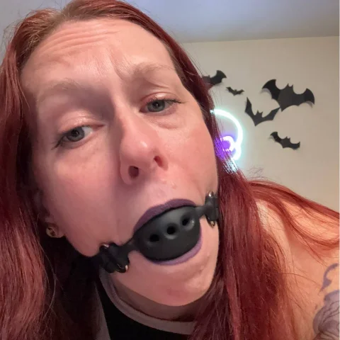 Gagged and extra drooly photo set