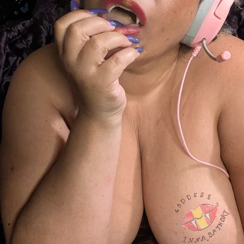 Lips, tits, nails, and lace
