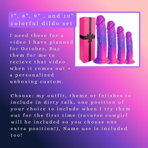 Colorful dildos For Video
