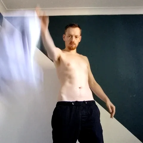 Stripping and Bending Over In My Crotchless White Panties