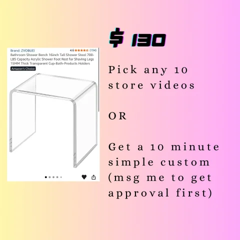 Buy me acrylic stool