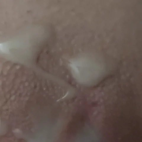 Video and photo set of cumshot on my meaty pussy