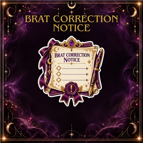 Brat Correction Notice