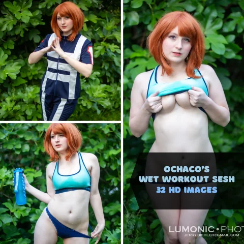 Gym Ochaco HD Cosplay Photoset