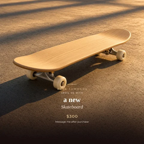 Spoil Me With a New Skateboard