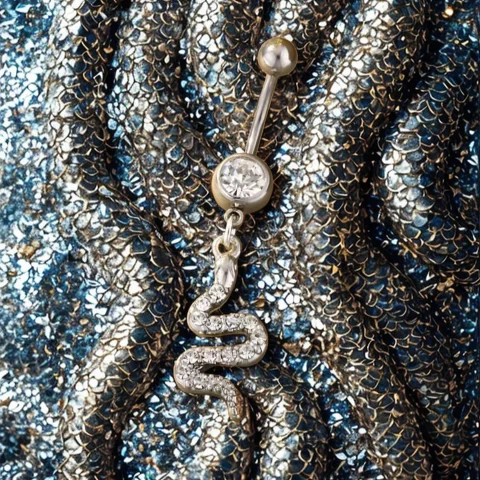 Silver Snake Body Jewelry