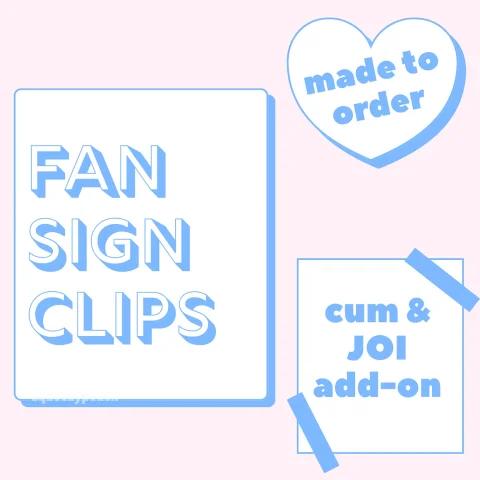 Fan Sign Clips