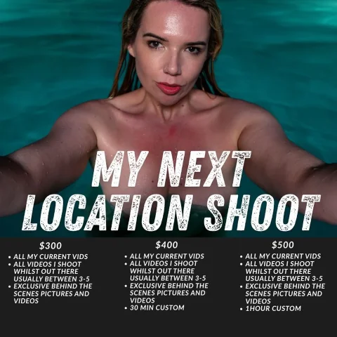 Fund My Sensual Location Shoots - Exclusive Video Bundle and Custom video offer