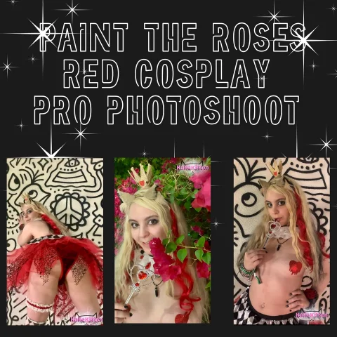 Paint The Roses Red Queen Of Hearts Cosplay Professional Photos