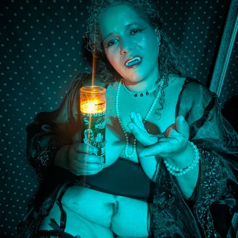 Blessing in blue light