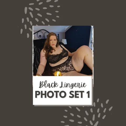 Black Lingerie Photo Set 1