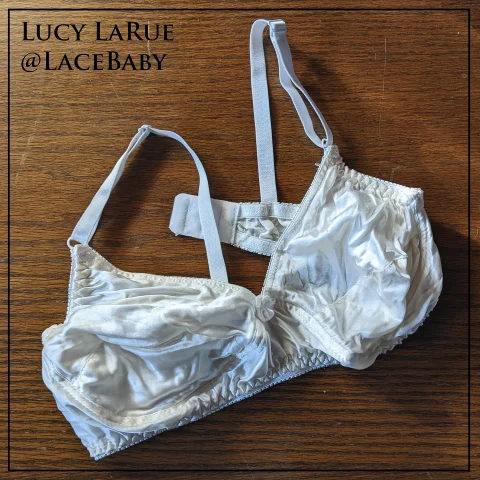 My Soft Satiny White Bra