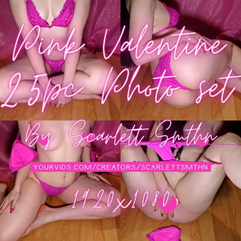 Pink Valentine 25pc Photo set