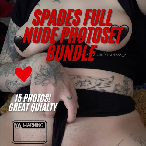 SPADES FULL NUDE PHOTOSET BUNDLE