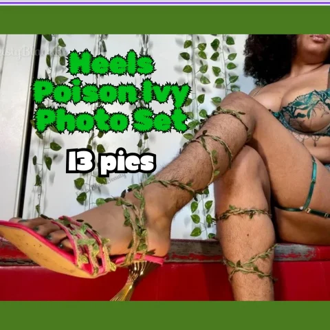 Poison Ivy Heels Photo Set 13 Pics, Ebony Hairy Legs