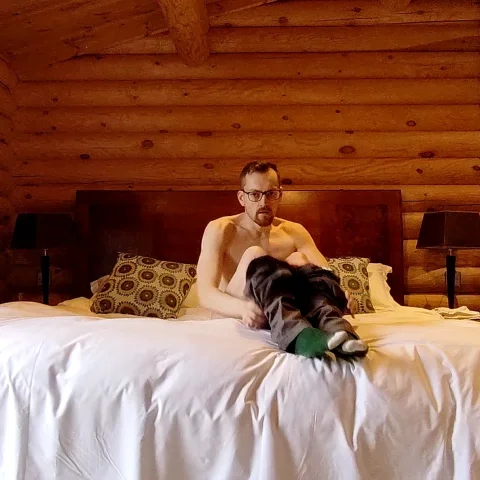 Stripping In Bed, Showing My Cock and Ass