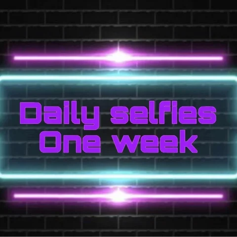 Daily selfies for one week
