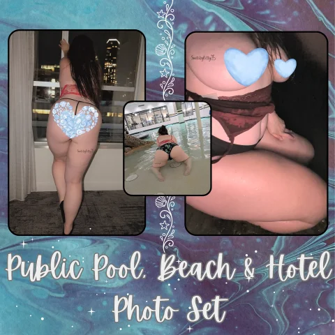 Risky Public Pool, Beach and Hotel Photo Set