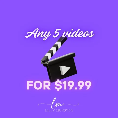 Any 5 Videos x 20 USD