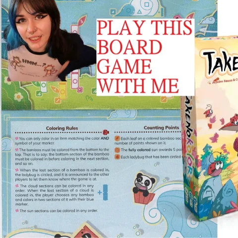 PLAY TAKENOKOLOR BOARD GAME W ME