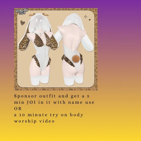 Buy me Leopard Bunny Girl Outfit