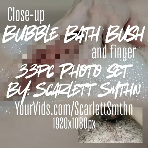 Bubble Bath Bush 33pc Photo set