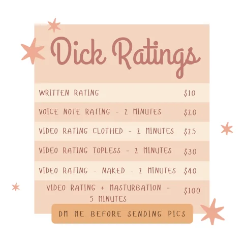 Dick Ratings!
