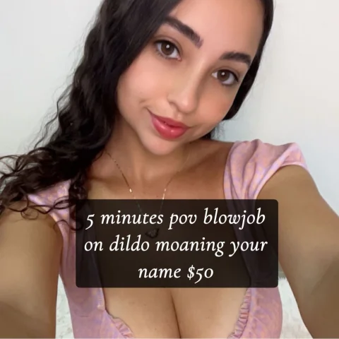 5 minutes pov blowjob on dildo moaning your name