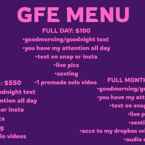 Girlfriend experience 1 day!