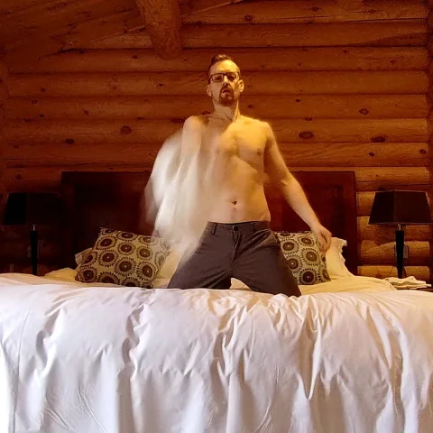 Stripping and Teasing Myself In Bed Photoset