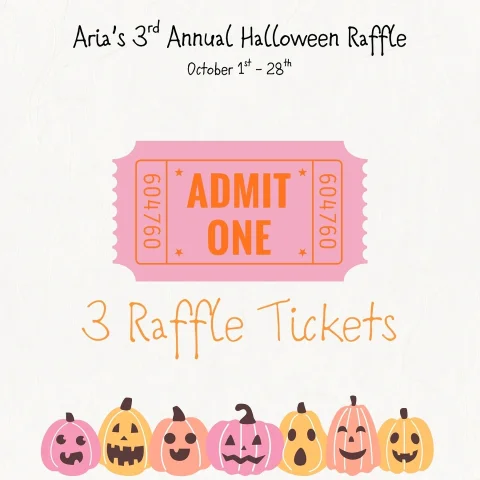 3 Halloween Raffle Tickets
