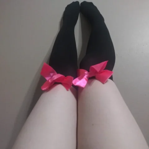 Ripped Black Stockings