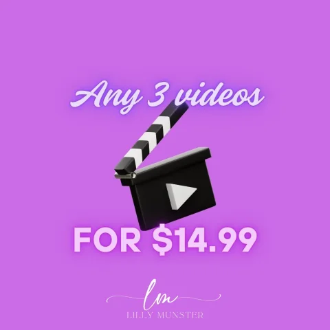 Any 3 Videos x 15 USD