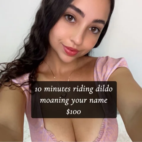 10 minutes riding dildo moaning your Name