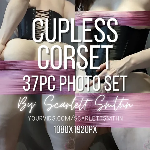 Cupless Corset 37pc Photo set