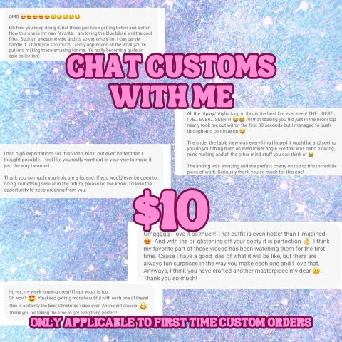 Chat Customs With Me Fee