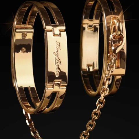 honey birdette gold bracelet cuffs