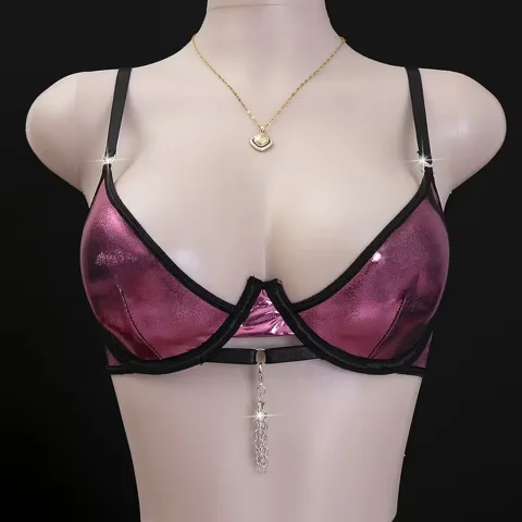 Metallic Rose Lingerie Set