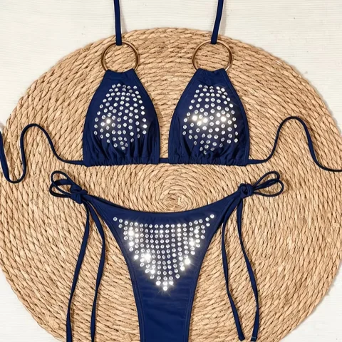 Purplish Blue Luxe Bikini
