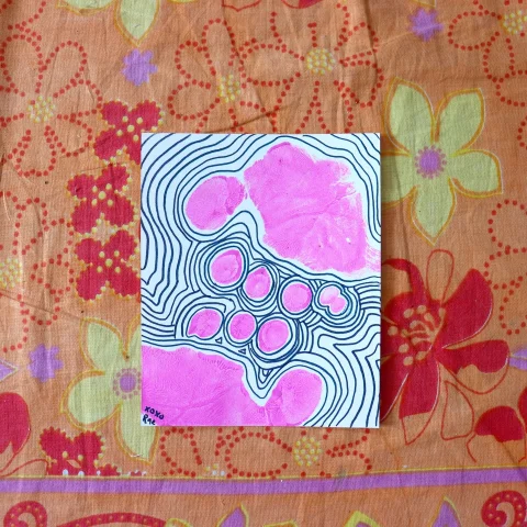 Abstract Footprint Painting - Small