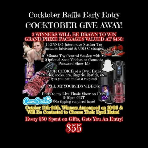 Cocktober GiveAway Early Entry