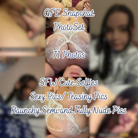 GFE Snapchat Photoset