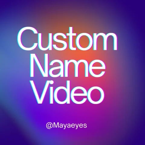 Custom Name Video