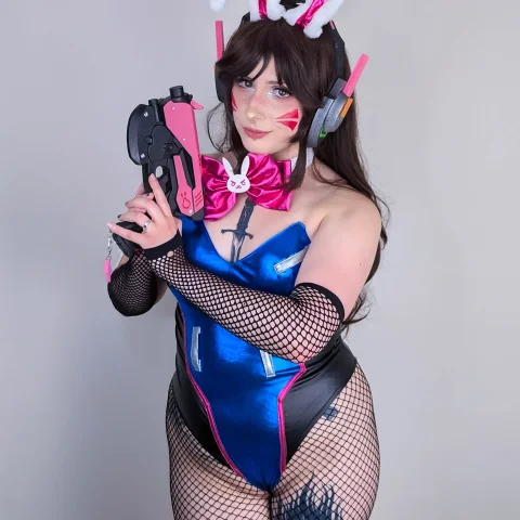 Bunnysuit D.va Overwatch Cosplay Photoset