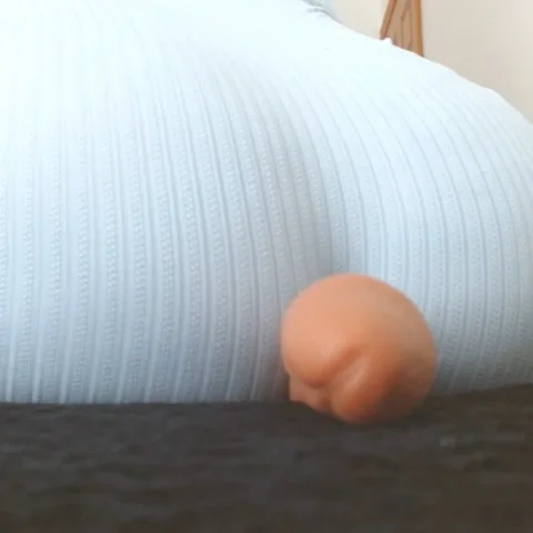 SPH Tease. Curvy Booty Under Blue Sheets, 30 mins sexting while humiliating your small dick