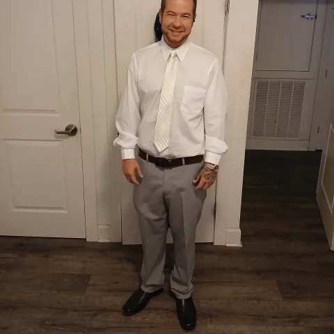 Digital Photo - Crisp White Shirt & Formal Tie Look